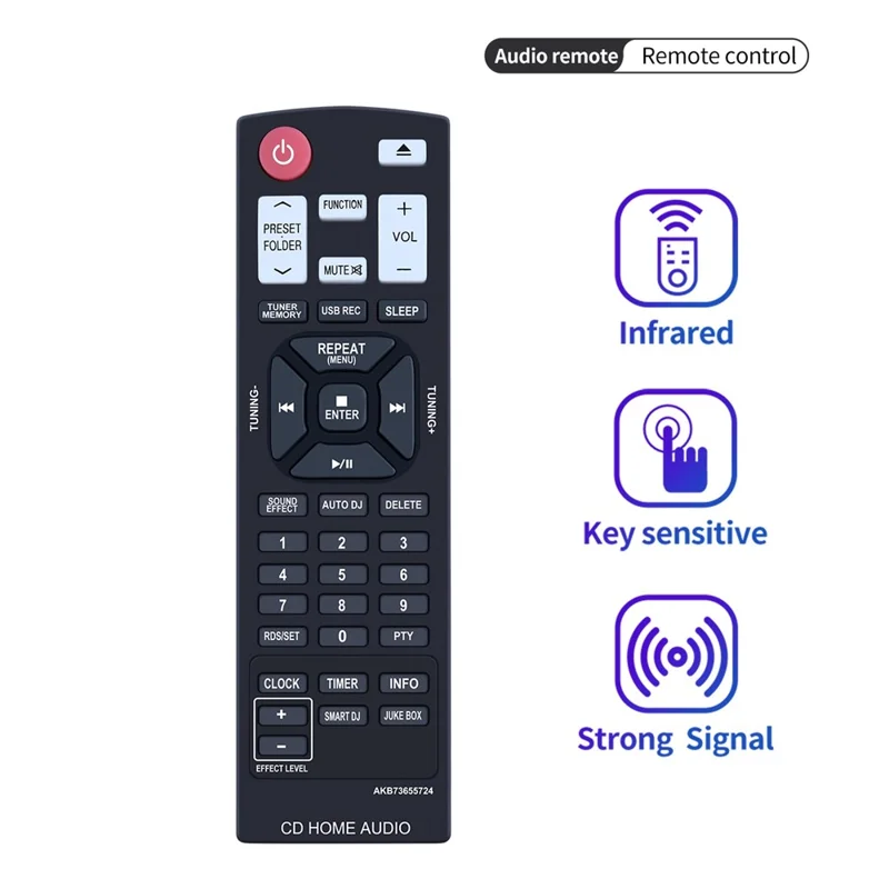 AKB73655724 Voor 10m Bereik Infrarood Afstandsbediening Ergonomische Afstandsbediening Voor LG Home Cinema Versterker en Speler