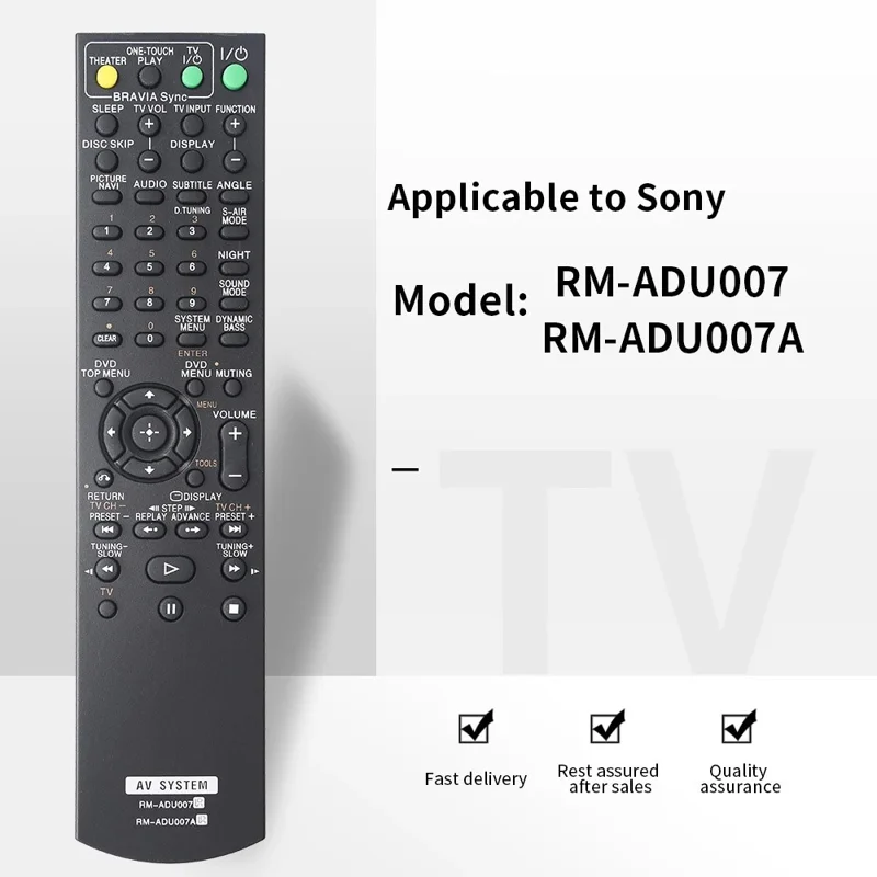 RM-ADU007  /  RM-ADU007A Per Sony AV Amplifier Telecomando con Portata di 10 m Telecomando Infrarossi Ergonomico