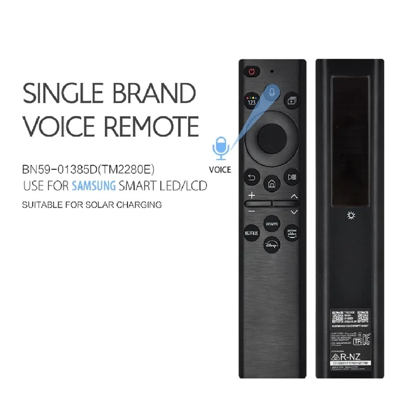 BN59-01385D 8m Reichweite Solarfernbedienung mit Sprachsteuerung für Samsung TV