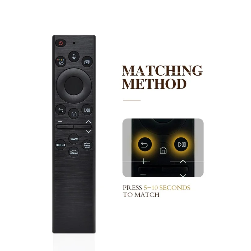 BN59-01385D 8m Range Voice Control Remote for Samsung TV Solar Charging Remote Controller