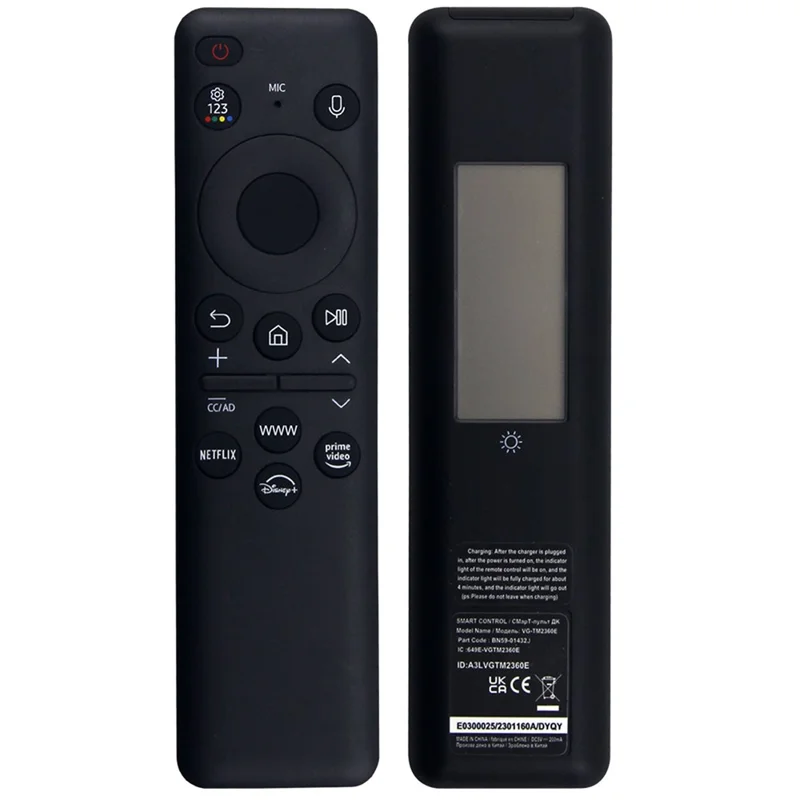 BN59-01432J For Samsung TV 8m Range Solar Charging Remote Controller Voice Control Remote