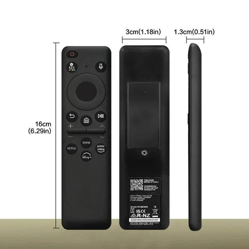 BN59-01432J For Samsung TV 8m Range Solar Charging Remote Controller Voice Control Remote