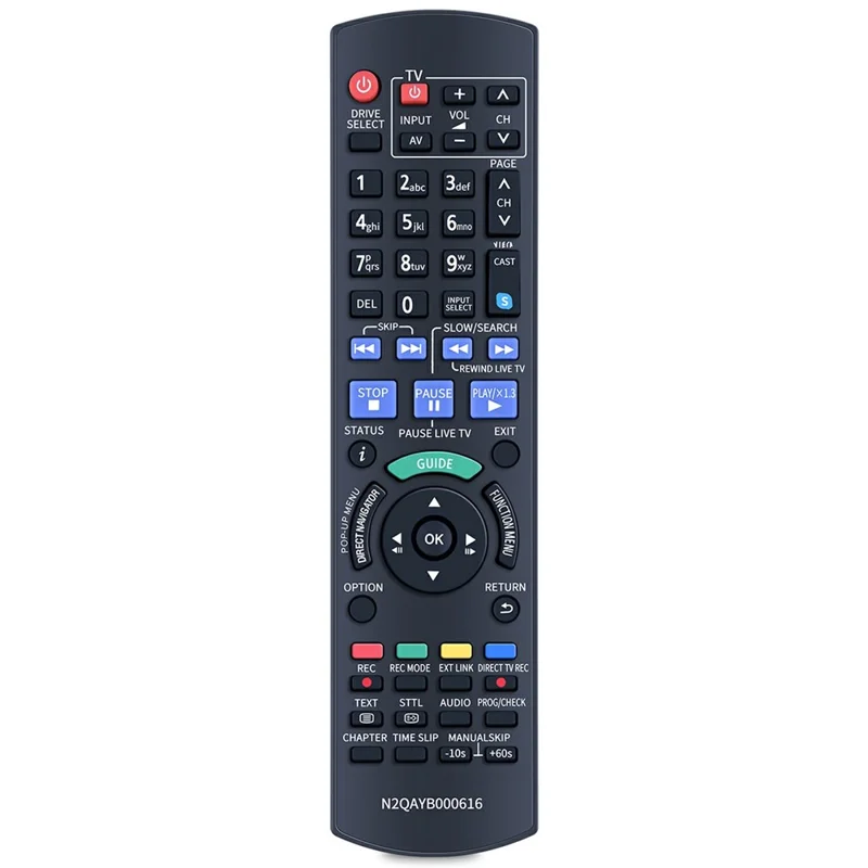 N2QAYB000616 Per Panasonic Registrazione Blu-ray Disco Telecomando Infrarossi Sostituzione Controller Portatile
