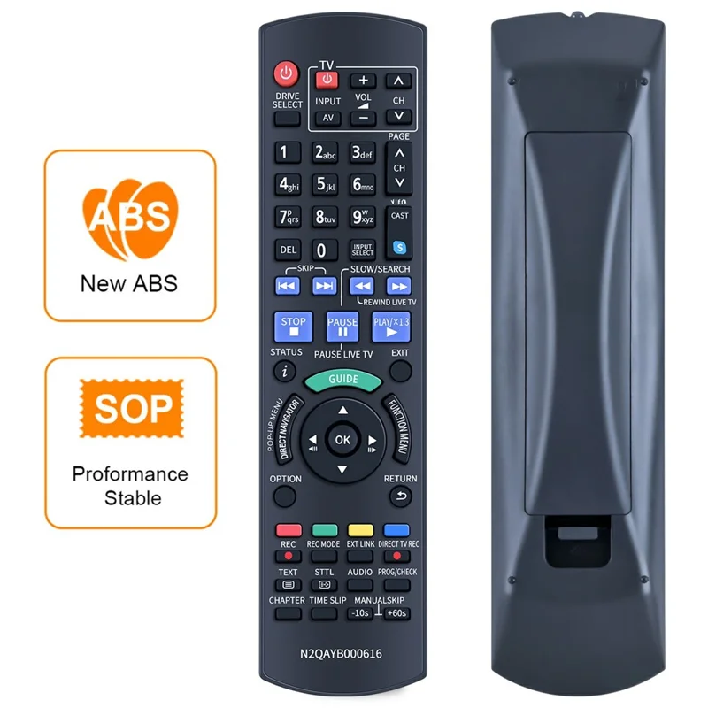 N2QAYB000616 Per Panasonic Registrazione Blu-ray Disco Telecomando Infrarossi Sostituzione Controller Portatile