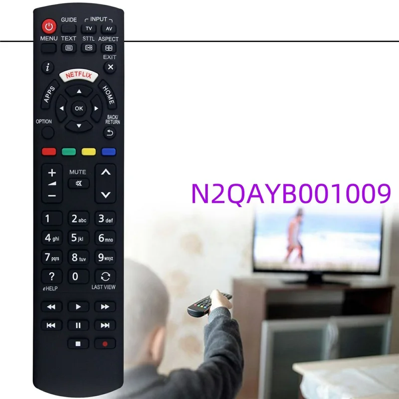 N2QAYB001009 For Panasonic TV Remote Control 10m Range Infrared Wireless Replacement Controller