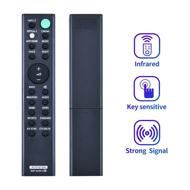 Mando a distancia RMT-AH501U para barra de sonido Sony, controlador de repuesto con batería e infrarrojos