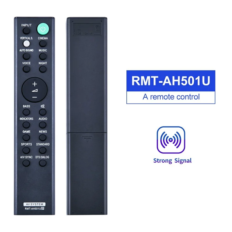Mando a distancia RMT-AH501U para barra de sonido Sony, controlador de repuesto con batería e infrarrojos