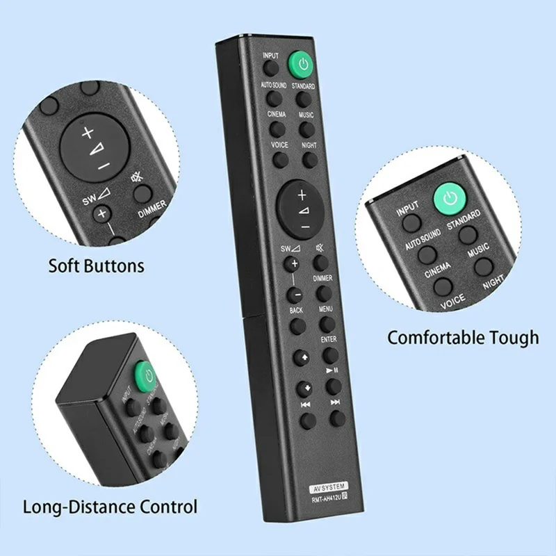 RMT-AH412U Per Telecomando Soundbar Sony Telecomando a Batteria Sostitutivo Infrarossi Controller