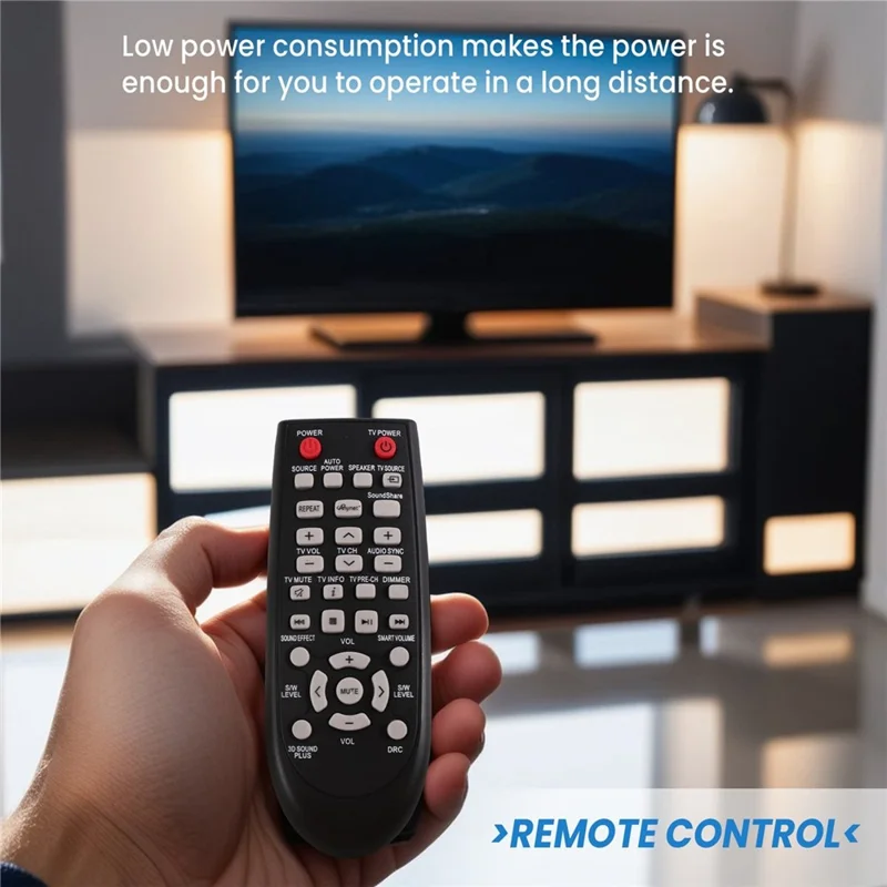 AH59-02547B Fernbedienung für Samsung Soundbar, Infrarot-Controller mit 10 m Reichweite als Ersatz