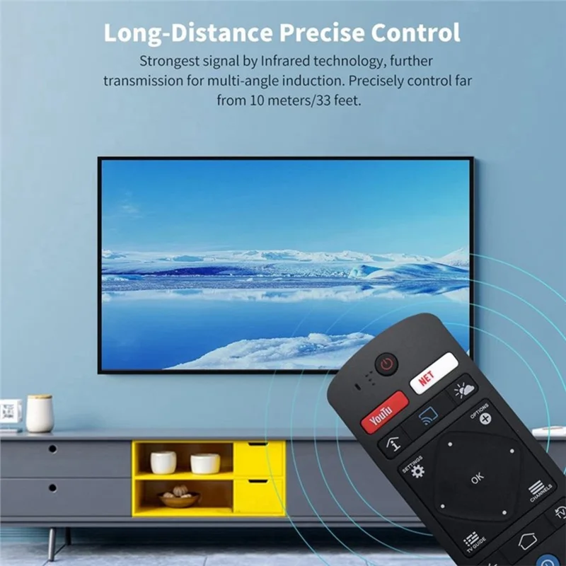 S461V07.06 Télécommande pour téléviseur Philips, remplacement sans fil infrarouge avec portée de 10 m