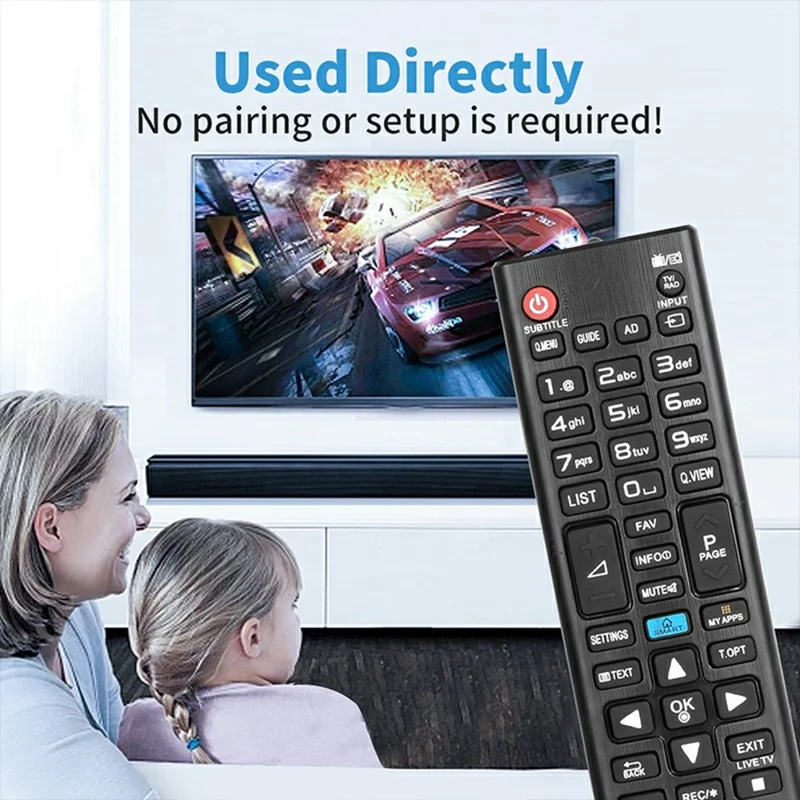 Mando a distancia AKB73975757 para televisor LG, controlador inalámbrico ergonómico por infrarrojos, reemplazo portátil