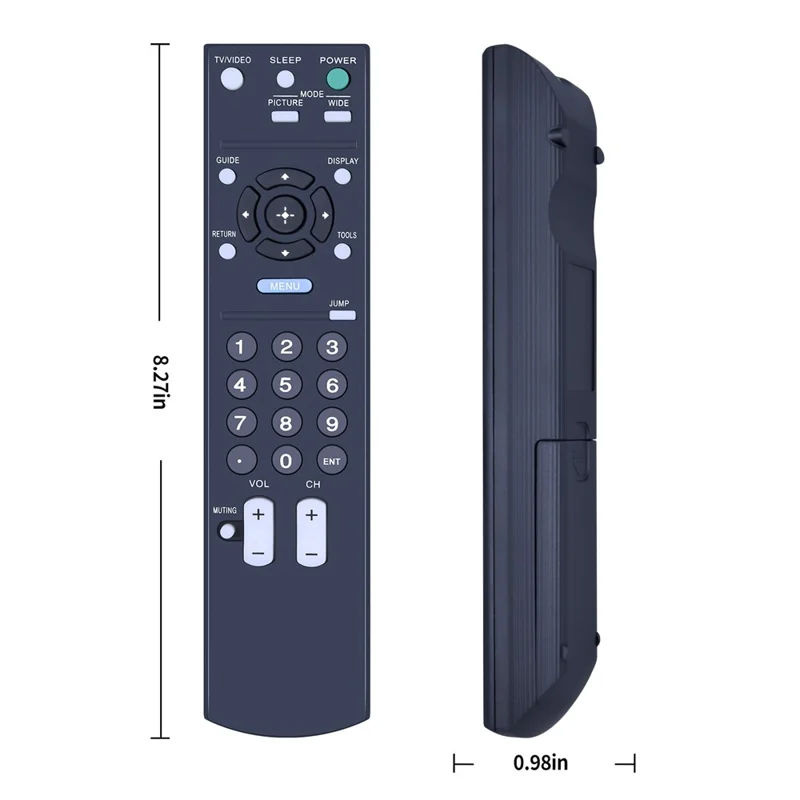 RM-YD021 Vervangende afstandsbediening voor Sony TV, geen programmering nodig, ergonomische infraroodbediening