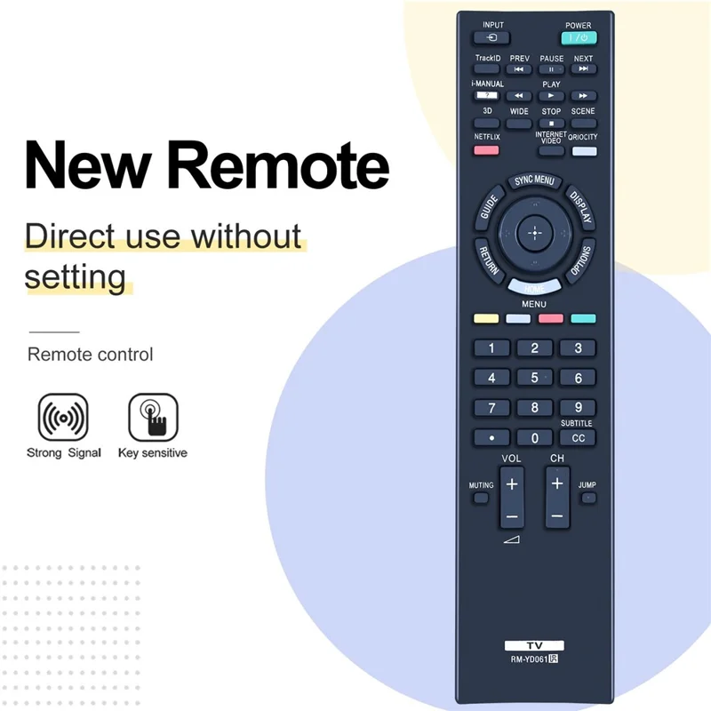 RM-YD061 Voor Sony TV IR Afstandsbediening 10m Bereik Infrarood Controller Vervanging