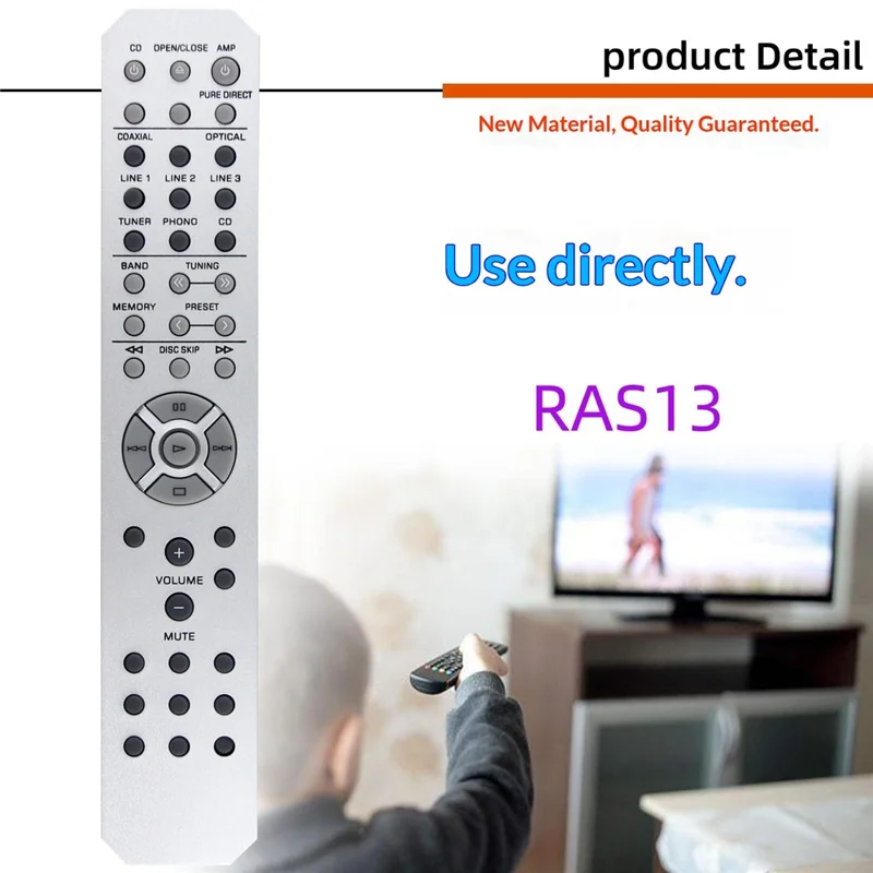 RAS13 voor Yamaha Sound Receiver Infrarood Afstandsbediening op Batterijen Vervangende Bediening