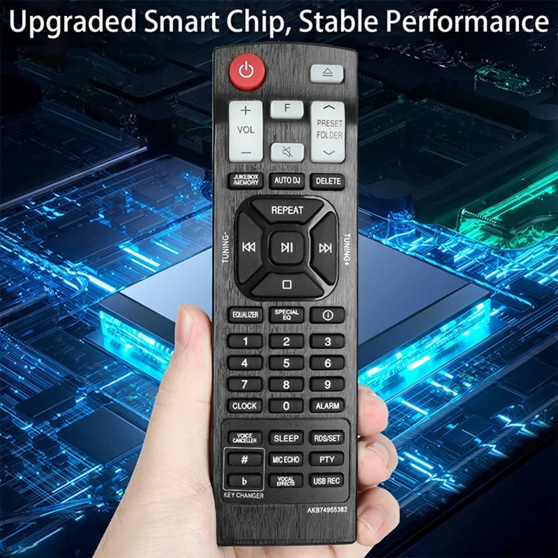 AKB74955362 For LG Audio Speaker Player Remote Control Infrared IR Universal CD Home Audio System Controller - Black