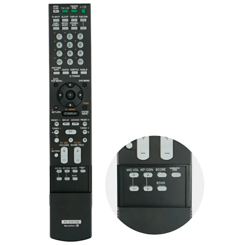 RM-ADP017 For Sony DVD Home Theater IR Remote Control Multi Device TV Audio Equipment Controller - Black