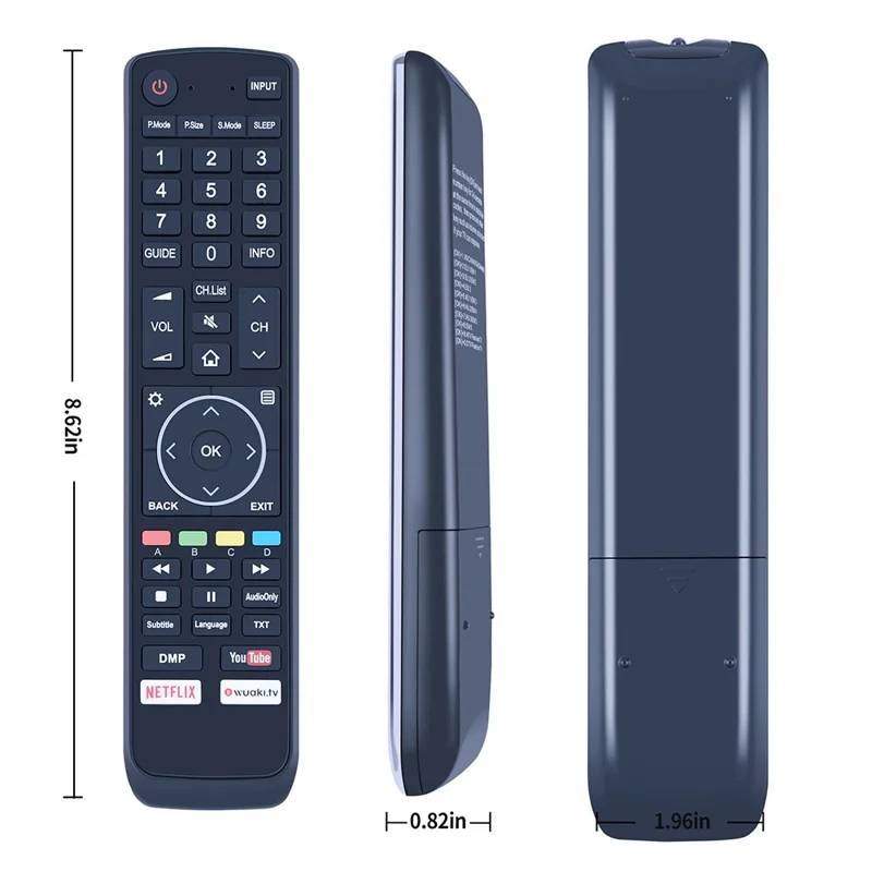EN3N39H For Hisense TV Infrared Remote Control Long Distance Multi Device Controller - Black