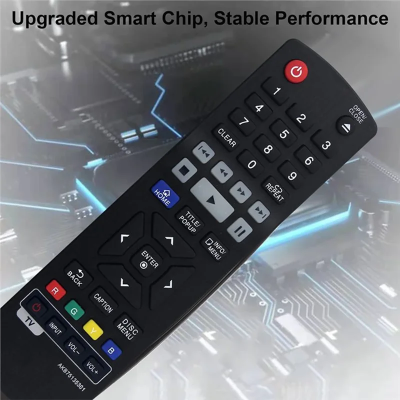 AKB75135301 For LG Blu-ray DVD Infrared Remote Control Long Distance Device Controller - Black