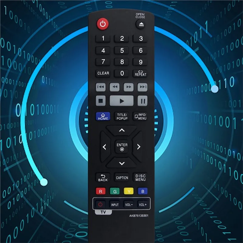 AKB75135301 For LG Blu-ray DVD Infrared Remote Control Long Distance Device Controller - Black