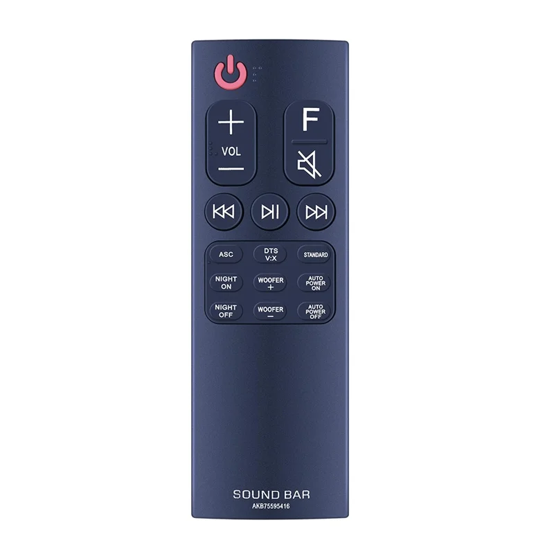 AKB75595416 For LG Blu-ray DVD Infrared Remote Control Replacement Replacement Wireless Controller - Black