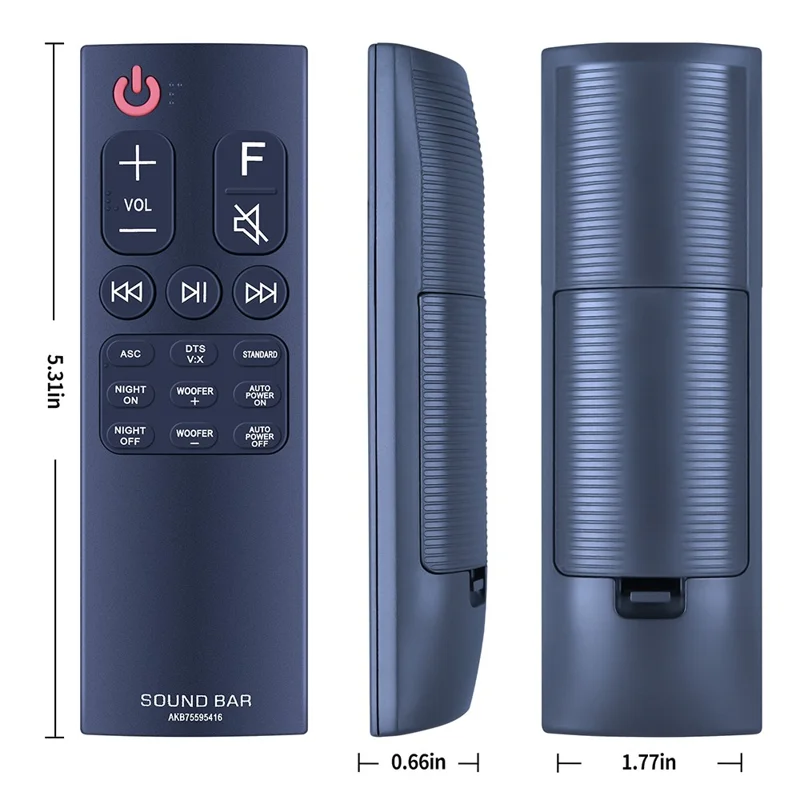 AKB75595416 For LG Blu-ray DVD Infrared Remote Control Replacement Replacement Wireless Controller - Black