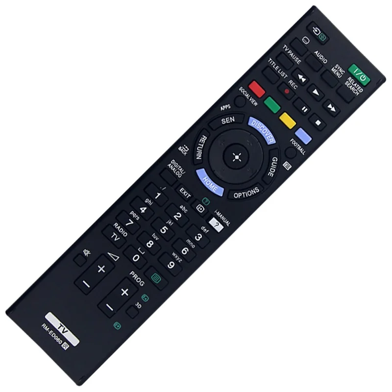 RM-ED060 For Sony TV Infrared Remote Control Replacement Universal Compatible Smart Television Controller - Black