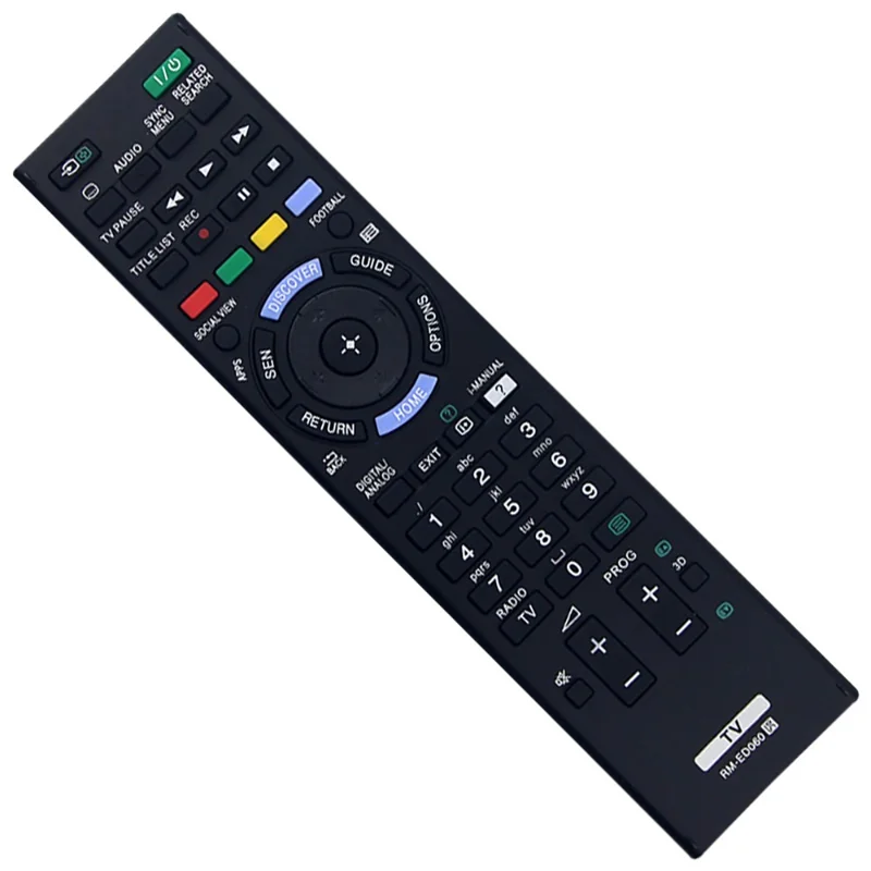 RM-ED060 For Sony TV Infrared Remote Control Replacement Universal Compatible Smart Television Controller - Black