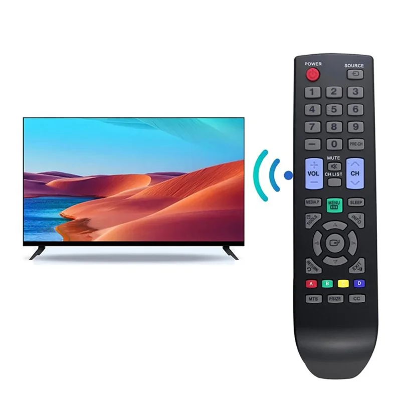 AA59-00506A For Samsung TV Infrared Remote Control Universal Replacement ABS Strong Signal Controller - Black