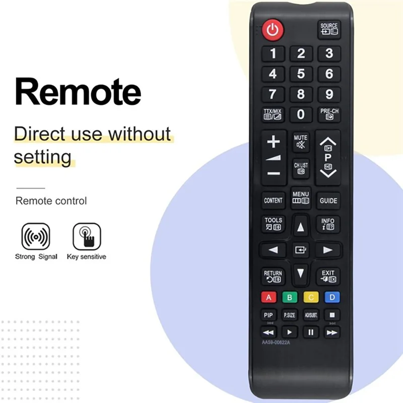 AA59-00622A For Samsung TV Remote Control Infrared Universal Replacement Controller - Black