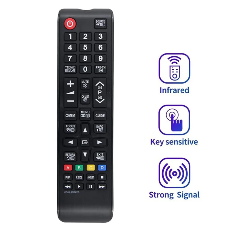 AA59-00622A For Samsung TV Remote Control Infrared Universal Replacement Controller - Black