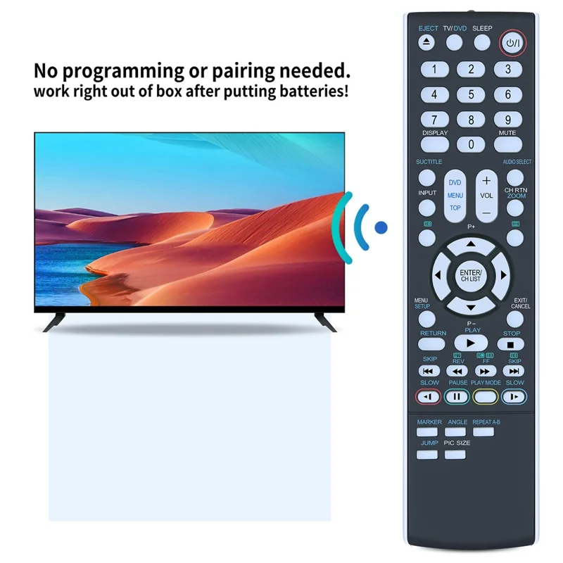 SE-R0319 For Toshiba DVD Amplifier Player Infrared Remote Control Replacement Universal Controller - Black