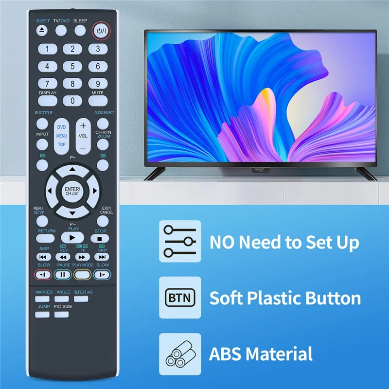 SE-R0319 For Toshiba DVD Amplifier Player Infrared Remote Control Replacement Universal Controller - Black