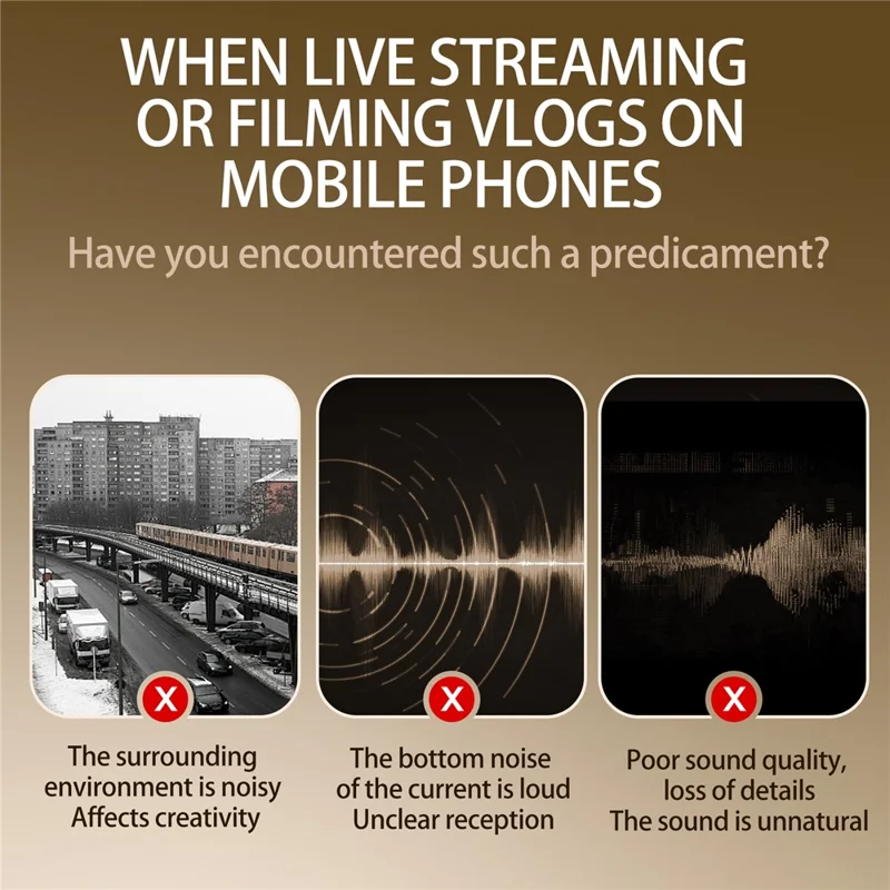 YANMAI R6 Type-C Mini Microphone Plug and Play AI + ANC Smart Noise Reduction Mic for Vlogging / Recording - Black