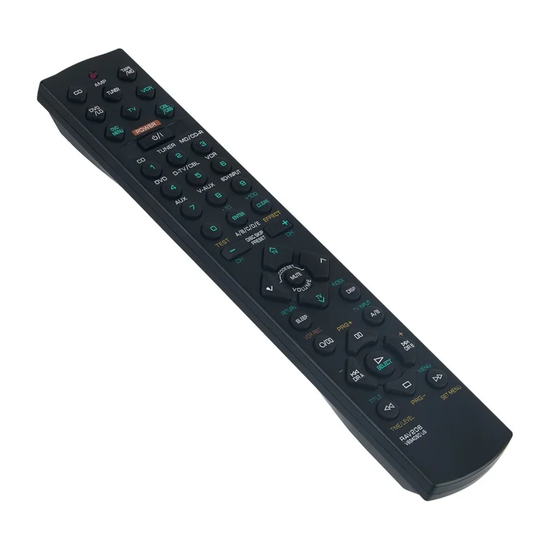 RAV206 For Yamaha AV Receiver Remote Control Replacement Infrared Control - Black