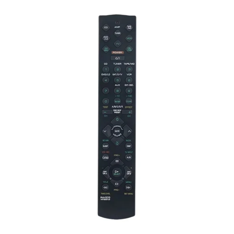 RAV205 For Yamaha AV Receiver Remote Control 1-10m Range Infrared Remote Control - Black