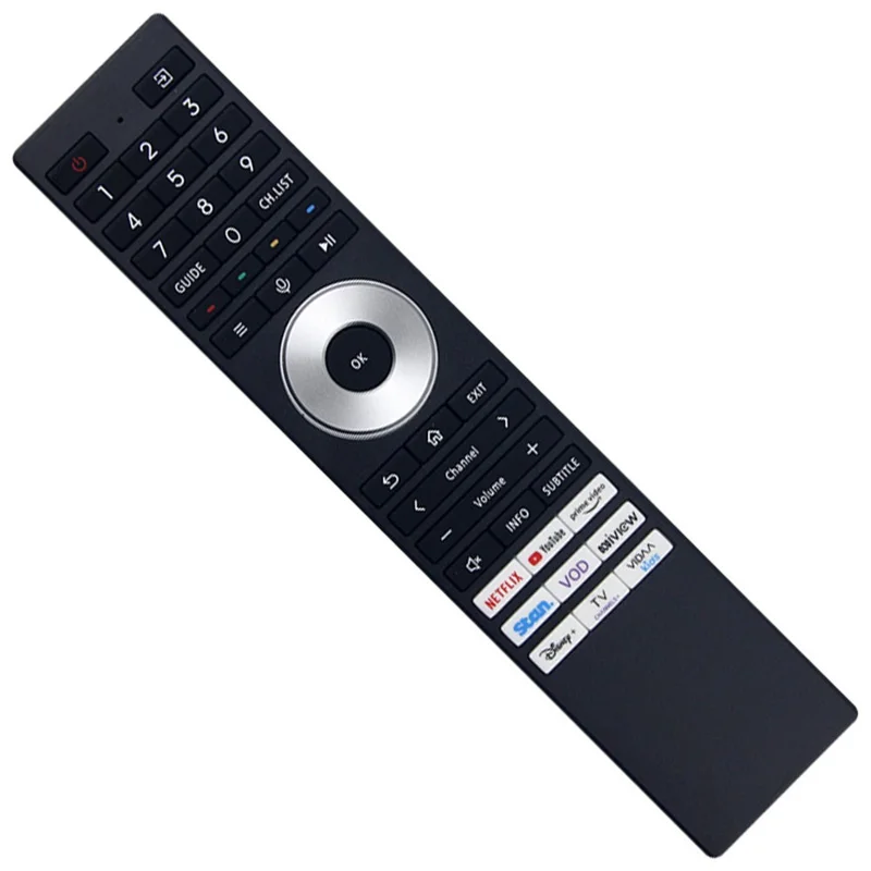 ERF3AE98T For Toshiba TV Remote Control 10m Range Infrared Controller (No Voice Function) - Black