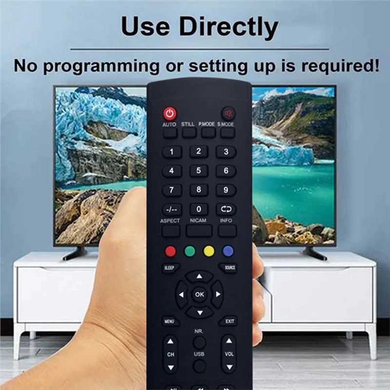 Mando a distancia RM-C3113 para televisor JVC, controlador por infrarrojos de uso directo y plug and play - Negro