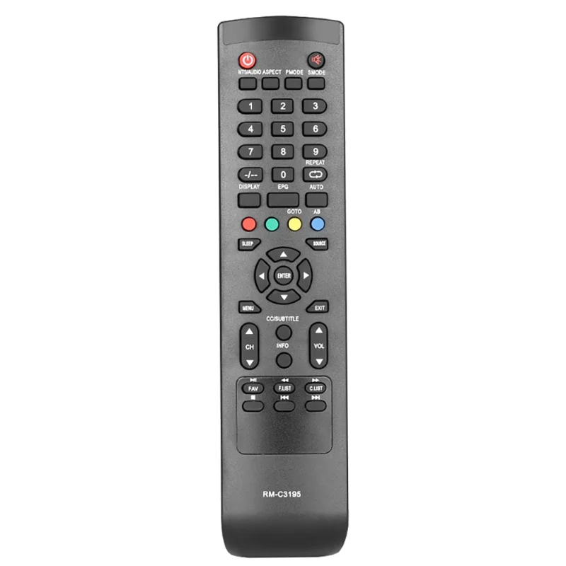 RM-C3195 para controlo remoto infravermelhos da TV JVC substituição pronta a usar - Preto