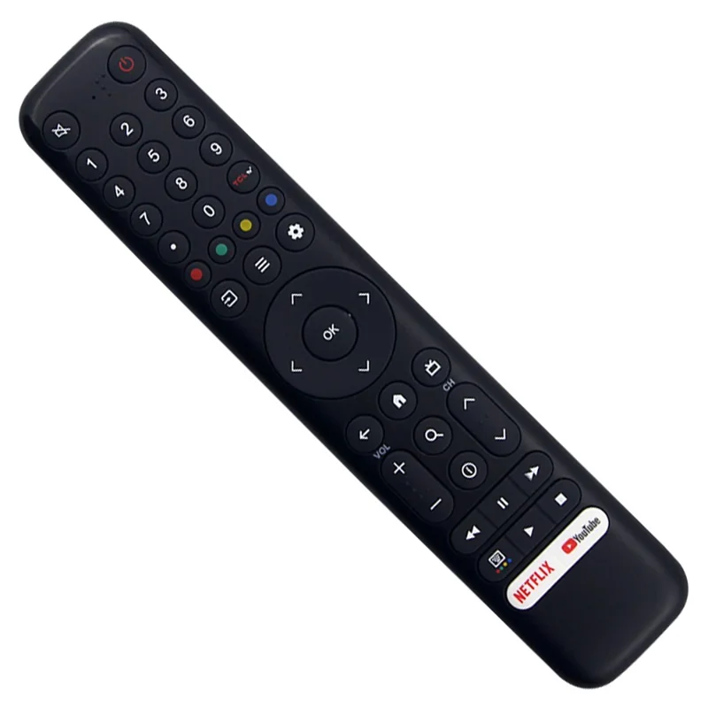 Mando a distancia RC716 CMI3 para TV TCL, mando a distancia universal por infrarrojos, controlador para televisión inteligente, reemplazo - Negro