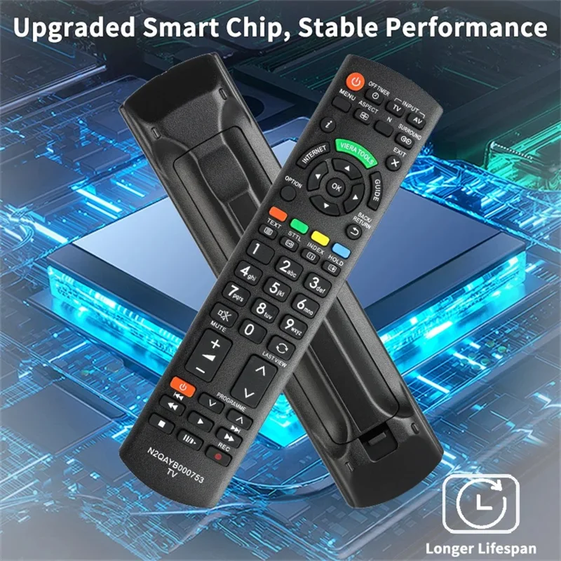 N2QAYB000753 Para Controlo Remoto Infravermelhos da TV Panasonic - Preto