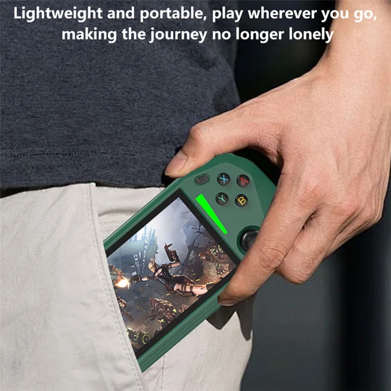 G33 4.3 Inch Handheld Game Console 20 Emulators HD TV Output Gaming Device (without Memory Card) - White