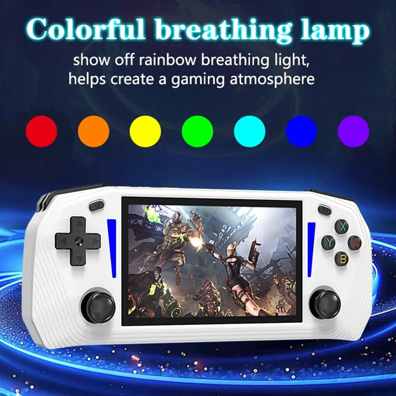 G33 4.3 Inch Handheld Game Console 20 Emulators HD TV Output Gaming Device (without Memory Card) - White