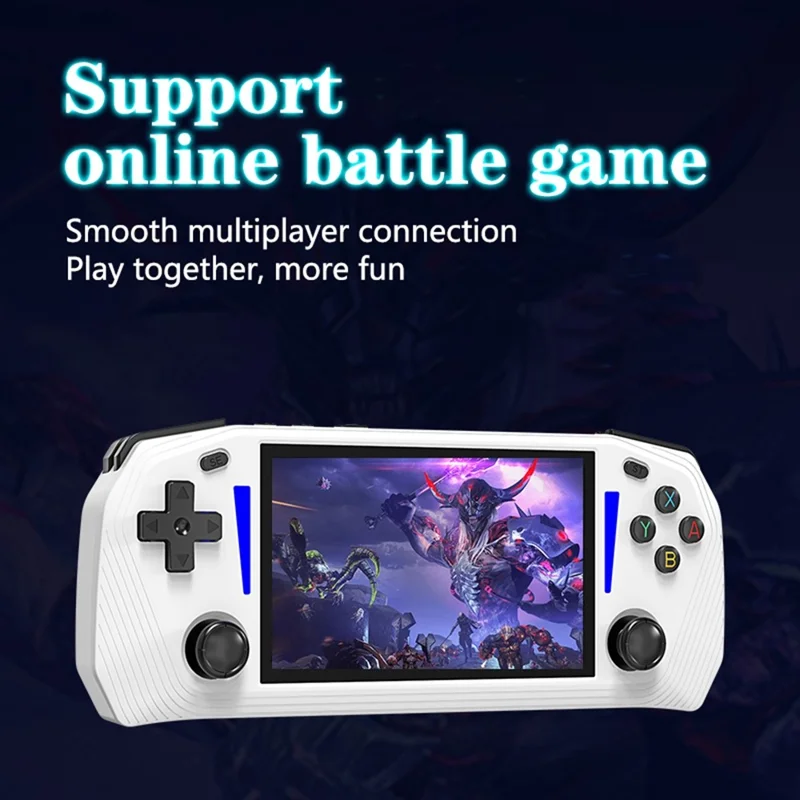 G33 4.3 Inch Handheld Game Console 20 Emulators HD TV Output Gaming Device (without Memory Card) - White