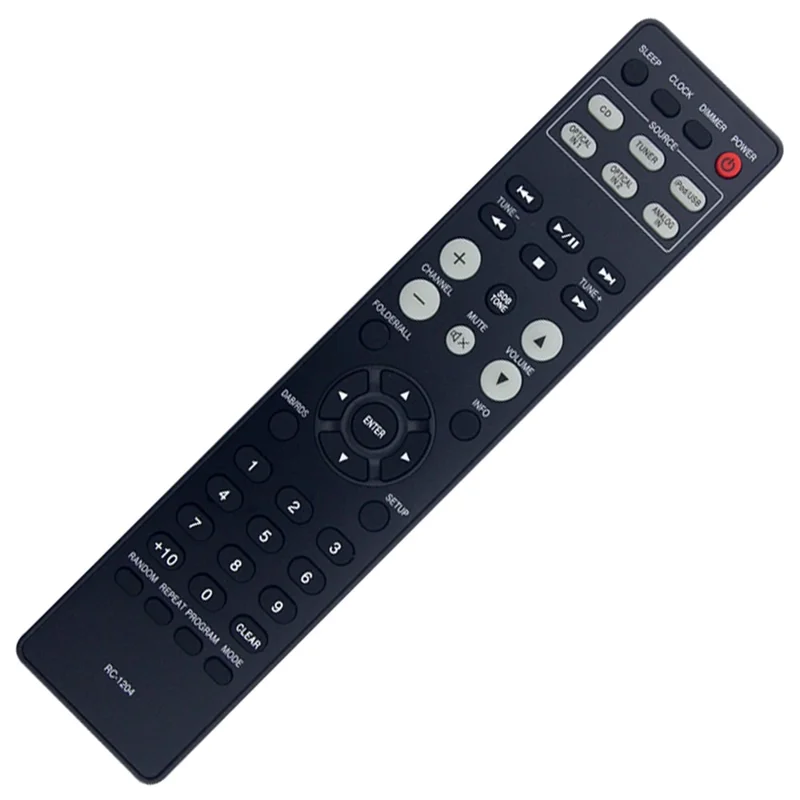 Mando a distancia RC-1204 para Denon, reemplazo del amplificador, alcance de 1-10 m - Negro