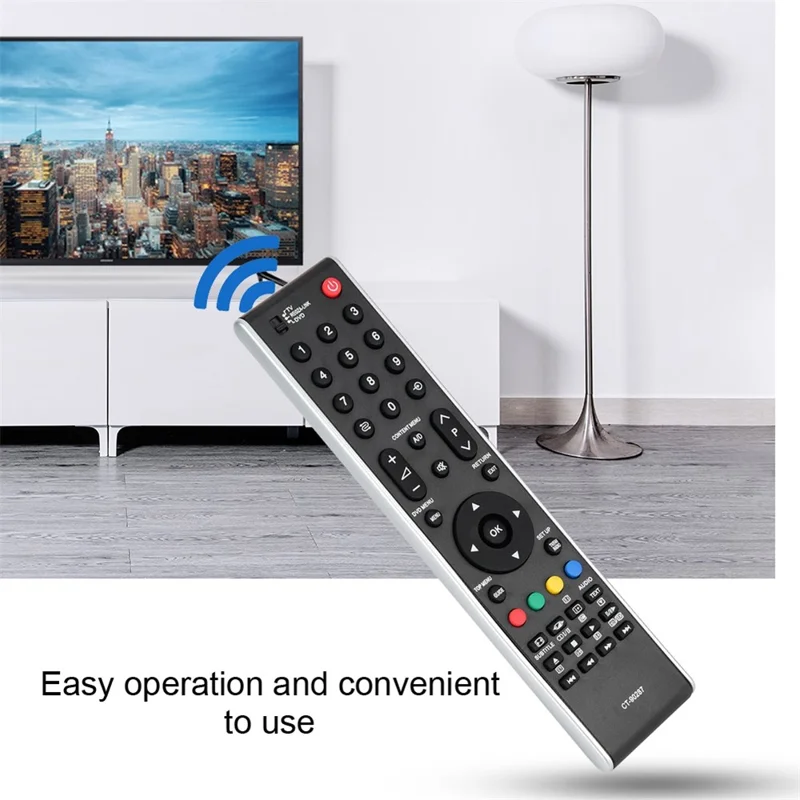 CT-90287 Für Toshiba TV-Fernbedienung Ersatz ABS Infrarot-Controller - Schwarz
