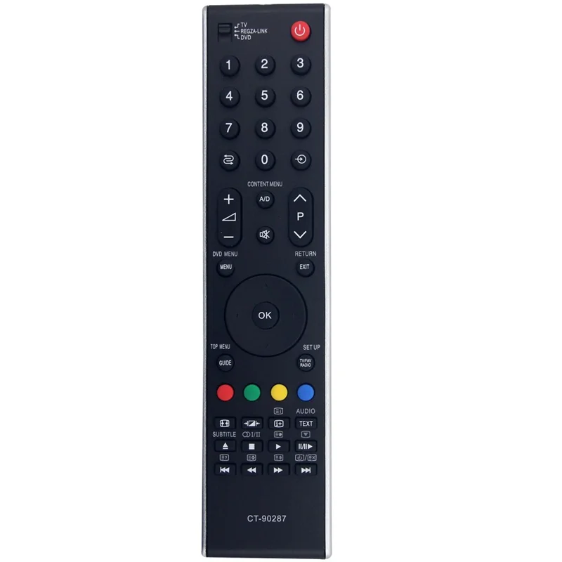 CT-90287 Für Toshiba TV-Fernbedienung Ersatz ABS Infrarot-Controller - Schwarz