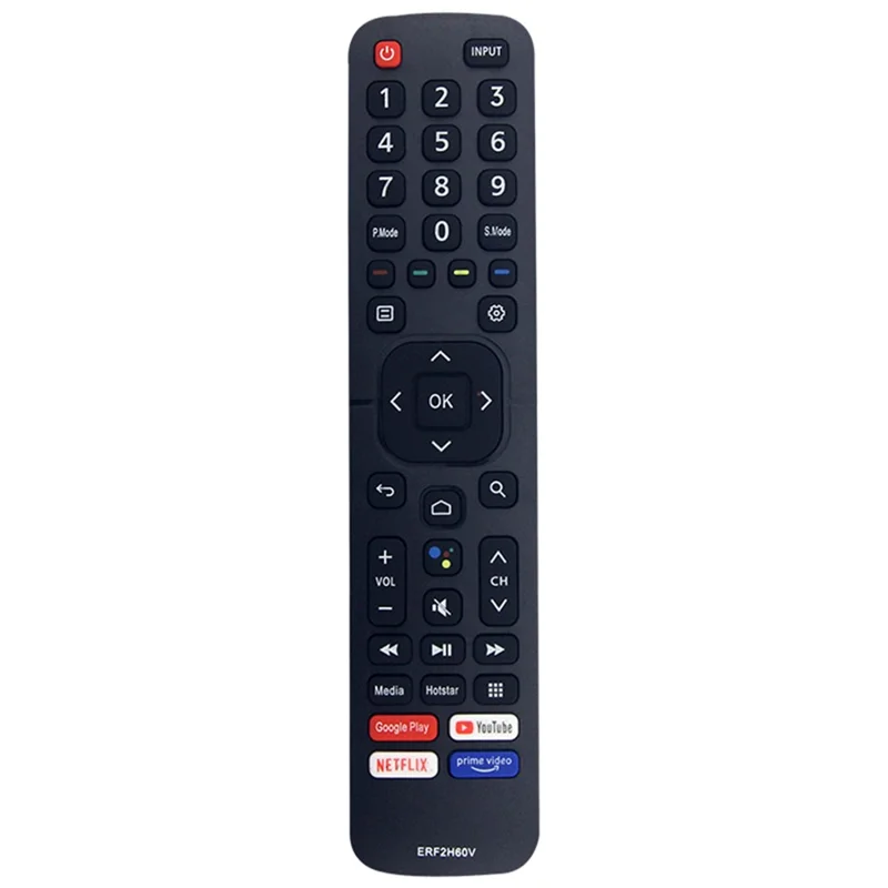 ERF2H60V For Hisense TV Infrared Controller Television Remote Control, No Voice Function - Black