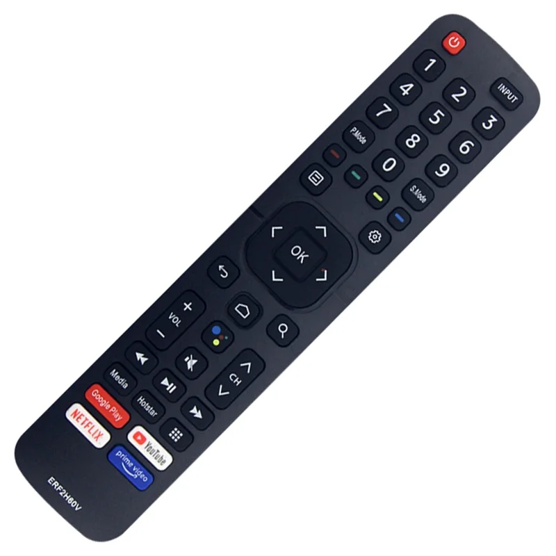 ERF2H60V For Hisense TV Infrared Controller Television Remote Control, No Voice Function - Black