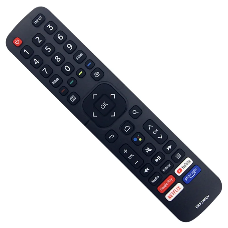 ERF2H60V For Hisense TV Infrared Controller Television Remote Control, No Voice Function - Black