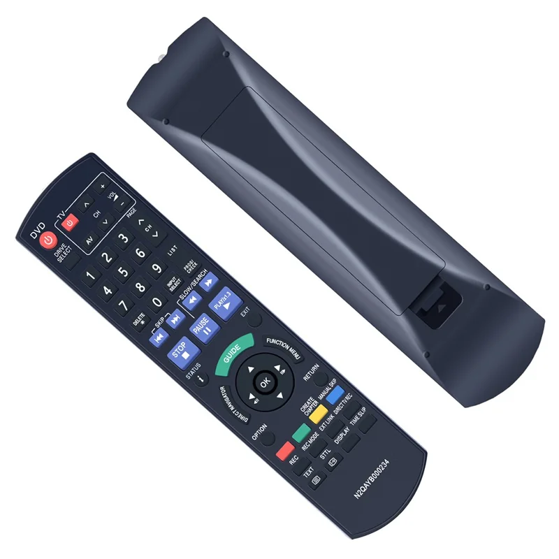 N2QAYB000234 Für Panasonic Blu-ray DVD-Player Fernbedienung IR-Controller 10 m Reichweite - Schwarz